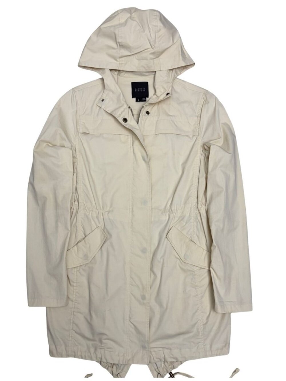 BARNEYS NEW YORK Light Jacket Luxury Designer Long Windbreaker Womens Small